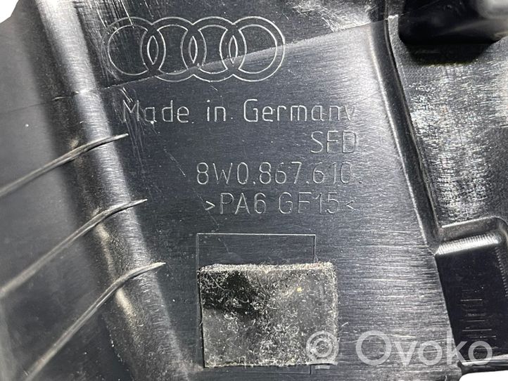 Audi A4 S4 B9 Listwa / Uszczelka szyby drzwi przednich 8W0867610