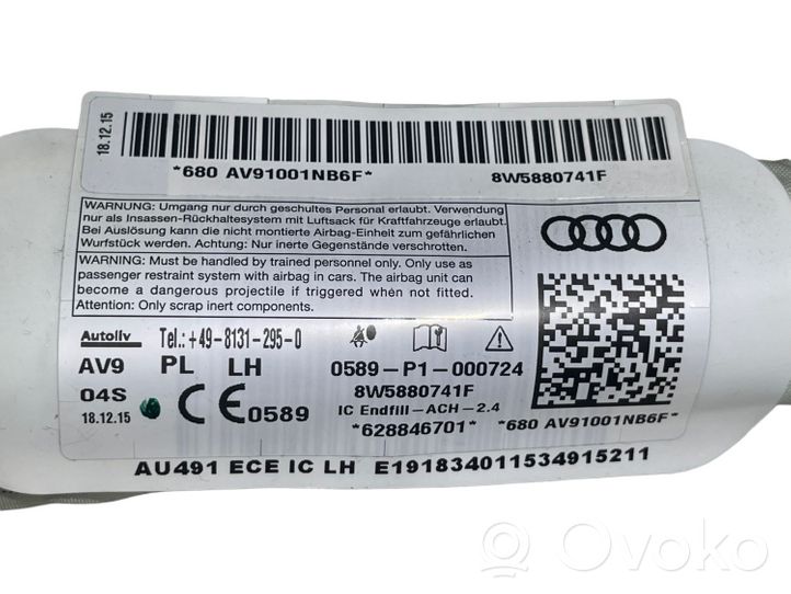 Audi A4 S4 B9 Kattoturvatyyny 8W5880741F