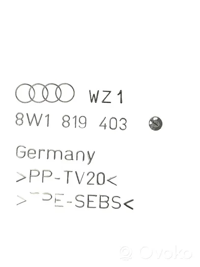 Audi A5 Podszybie przednie 8W1819403