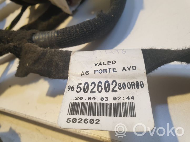 Citroen C2 Cablaggio/alloggiamento cablaggio della portiera anteriore 96502602