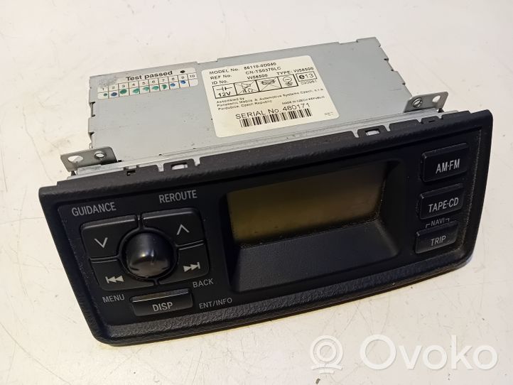 Toyota Yaris Panel / Radioodtwarzacz CD/DVD/GPS 861100D040