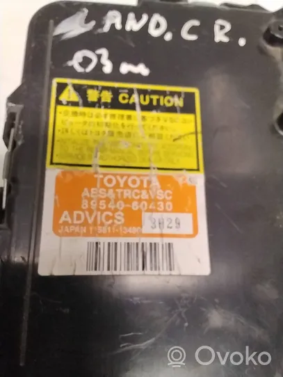 Toyota Land Cruiser (J100) Inne komputery / moduły / sterowniki 89540-60430