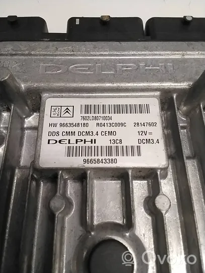 Citroen C5 Moottorin ohjainlaite/moduuli (käytetyt) 9663548180