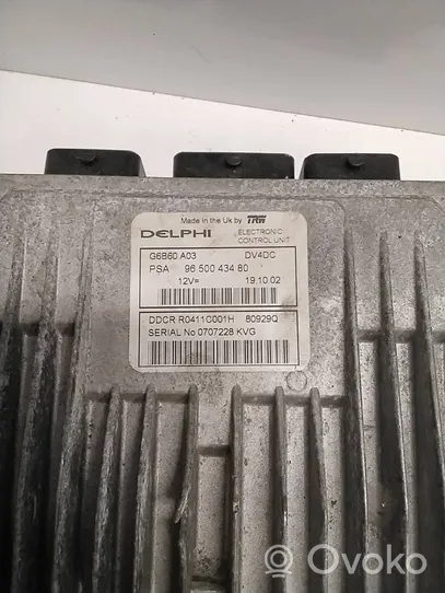 Citroen C3 Sterownik / Moduł ECU 9650043480