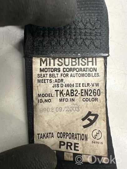 Mitsubishi Outlander Etuistuimen turvavyö TKAB2EN260