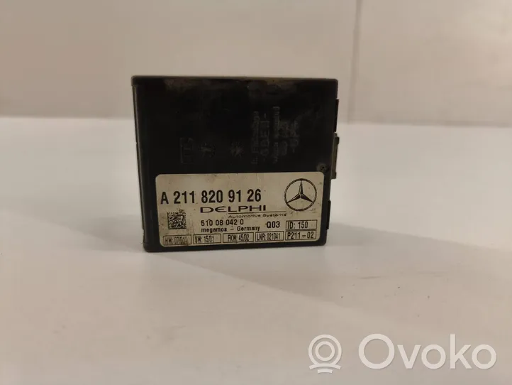 Mercedes-Benz C W203 Hälytyksen ohjainlaite/moduuli A2118209126