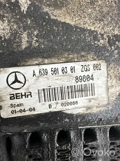 Mercedes-Benz Vito Viano W639 Välijäähdyttimen jäähdytin A6395010301