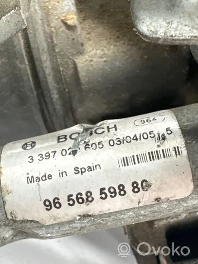 Peugeot 407 Mechanizm i silniczek wycieraczek szyby przedniej / czołowej 9656859880