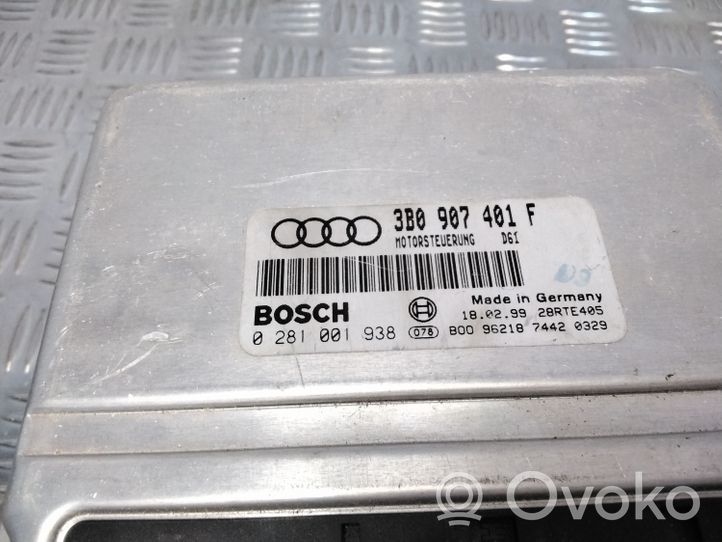 Audi A6 S6 C5 4B Calculateur moteur ECU 3B0907401F