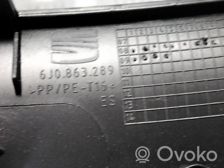 Seat Ibiza IV (6J,6P) Osłona dźwigni hamulca ręcznego 6J0863289