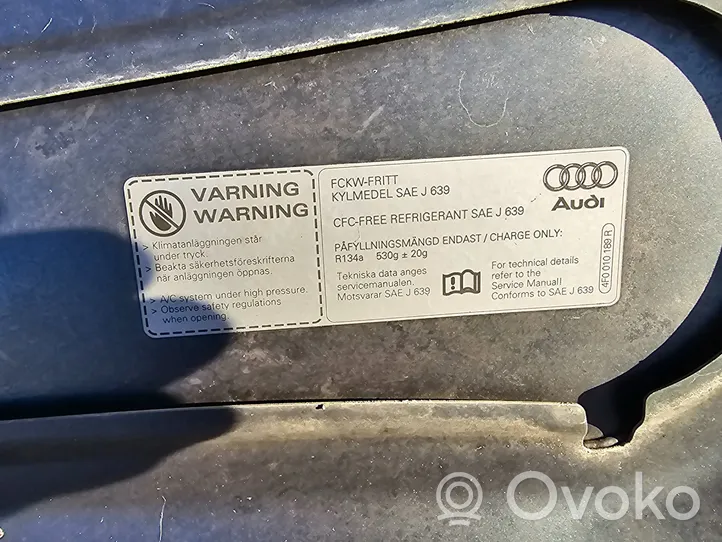 Audi A6 S6 C6 4F Vano motore/cofano 4F0010189R