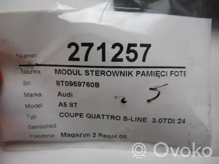 Audi A5 8T 8F Inne komputery / moduły / sterowniki 8T0959760B