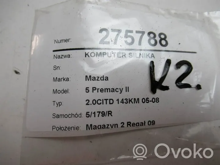 Mazda 5 Motorsteuergerät ECU 