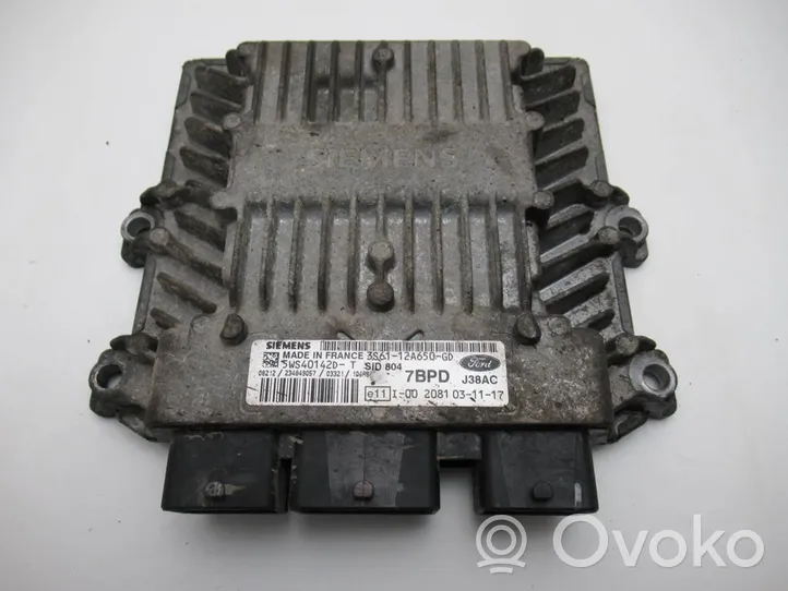 Ford Fusion Unité de commande, module ECU de moteur 3S61-12A650-GD