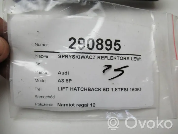 Audi A3 S3 8P Dysza spryskiwacza lampy przedniej 