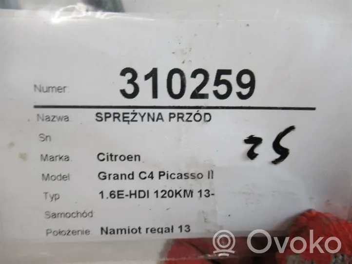 Citroen C4 Grand Picasso Sprężyna przednia 