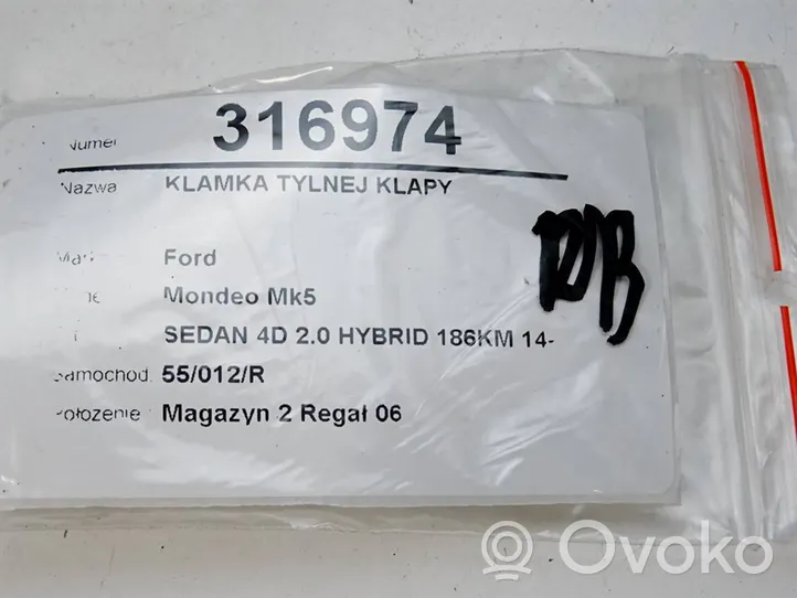 Ford Mondeo MK V Takaluukun/tavaratilan luukun ulkokahva 1L2T-14K147-AA