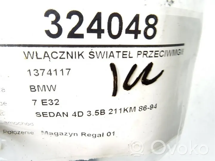 BMW 7 E32 Fog light switch 1374117