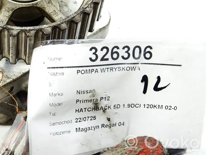 Nissan Primera Pompa wtryskowa wysokiego ciśnienia 