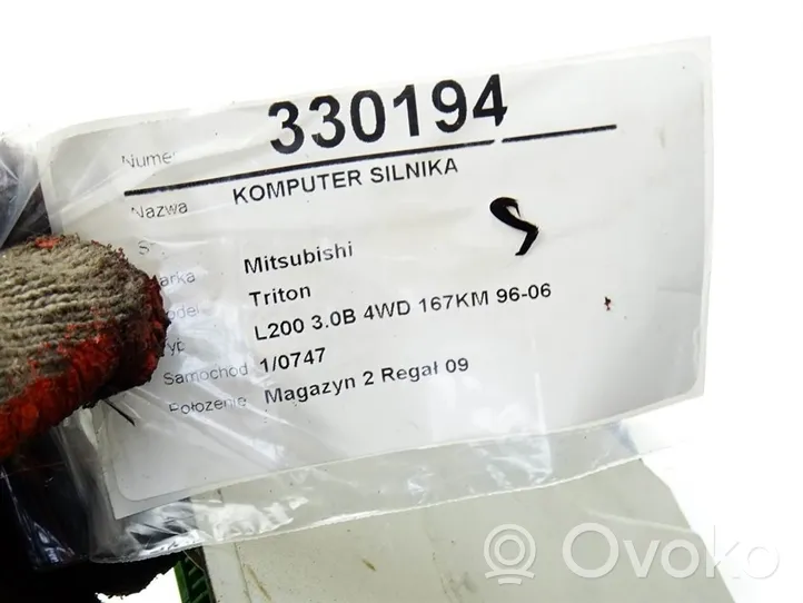 Mitsubishi L200 Komputer / Sterownik ECU silnika MR560391