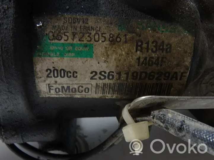Ford Fiesta Ilmastointilaitteen kompressorin pumppu (A/C) 2S6119D629AF