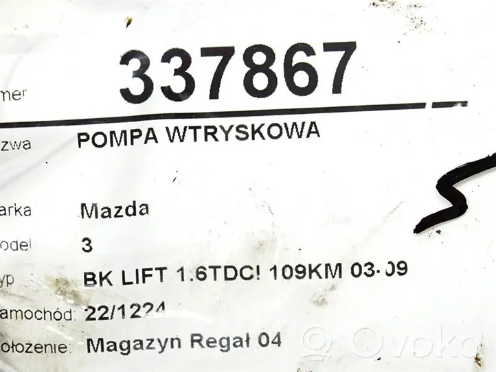 Mazda 3 I Pompe d'injection de carburant à haute pression 9656300380