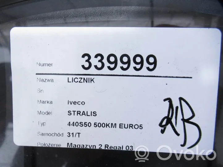 Iveco Stralis Licznik / Prędkościomierz 5801454400