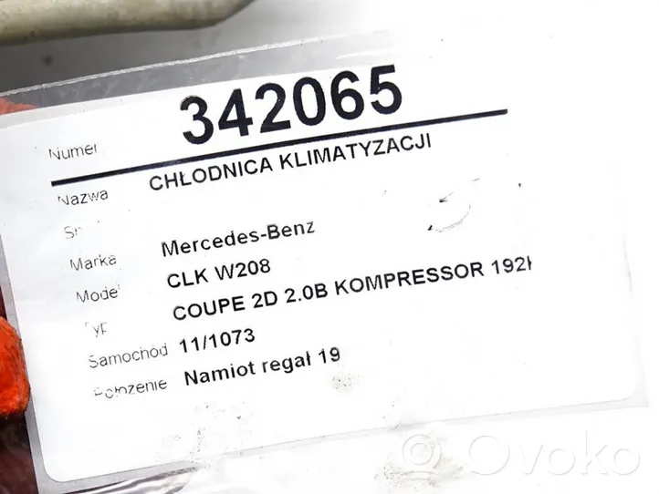 Mercedes-Benz CLK A208 C208 Radiateur de refroidissement 