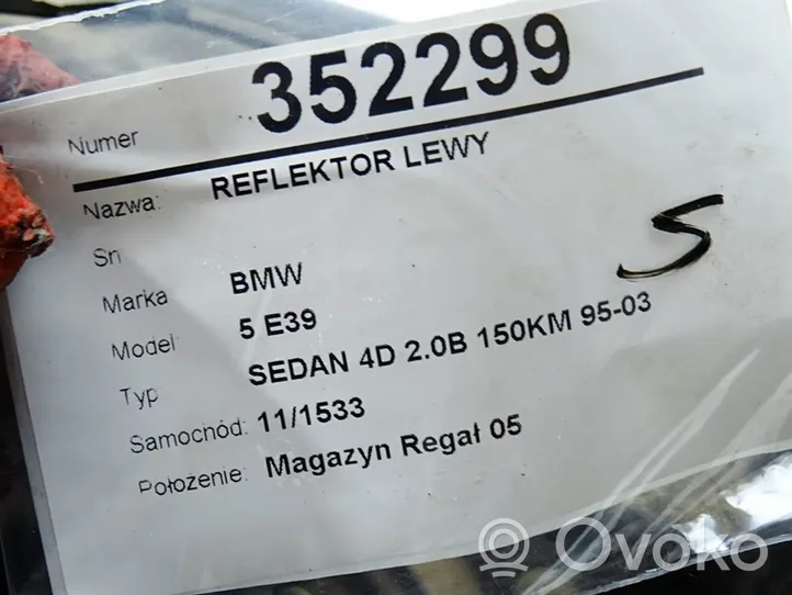 BMW 5 E39 Etu-/Ajovalo 