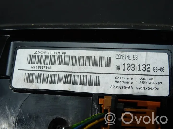 Citroen C4 Cactus Compteur de vitesse tableau de bord 9810313280