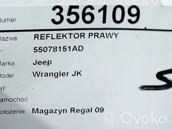 Jeep Wrangler Lampa przednia 55078151AD