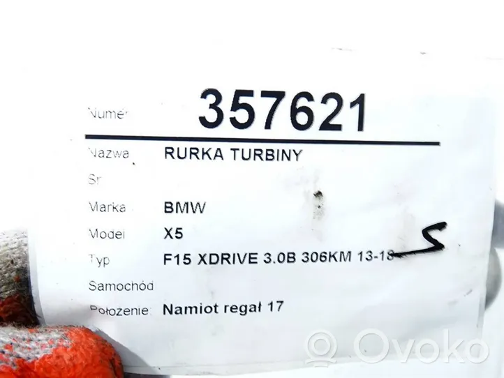 BMW X5 F15 Tubo flessibile mandata olio del turbocompressore turbo 