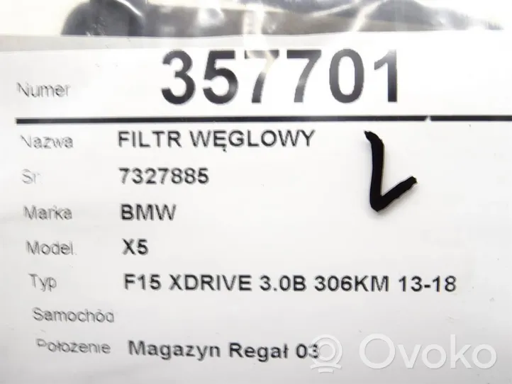 BMW X5 F15 Serbatoio a carbone attivo per il recupero vapori carburante 7327885