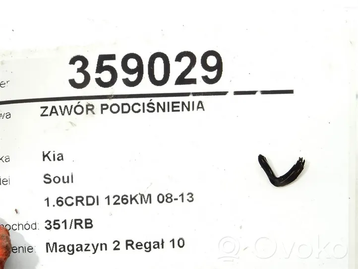 KIA Soul Régulateur de pression de carburant 