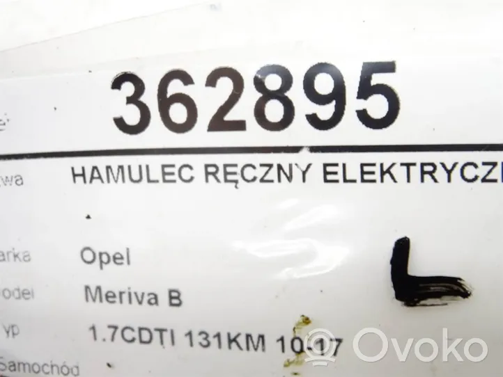 Opel Meriva B Käsijarru pysäköintijarrun moottori 13334738