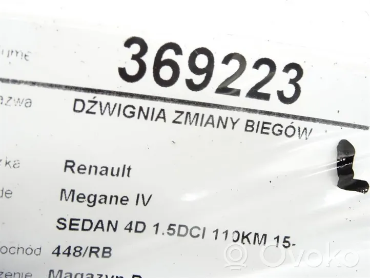 Renault Megane IV Levier de changement de vitesse 341042886R