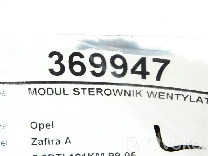 Opel Zafira A Moduł / Sterownik wentylatora dmuchawy 