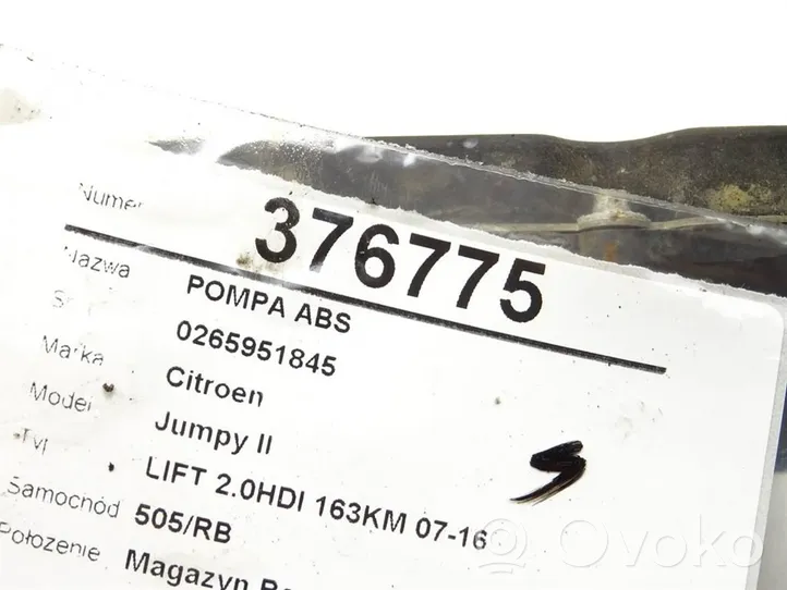 Citroen Jumpy Pompe ABS 0265951845