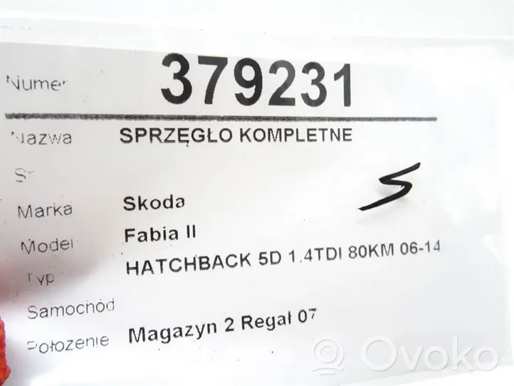 Skoda Fabia Mk1 (6Y) Kit d'embrayage 045141031A