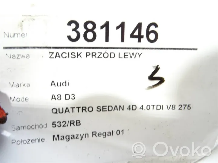 Audi A8 S8 D3 4E Etujarrusatula 