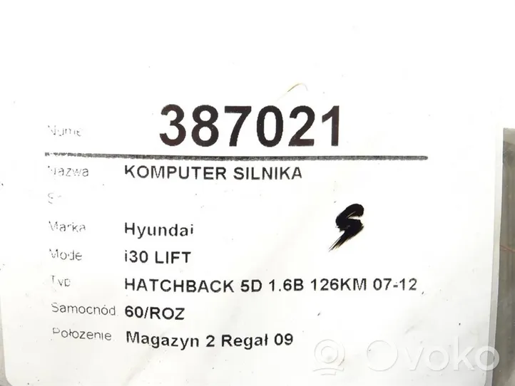 Hyundai i30 Galios (ECU) modulis 39112-2B045
