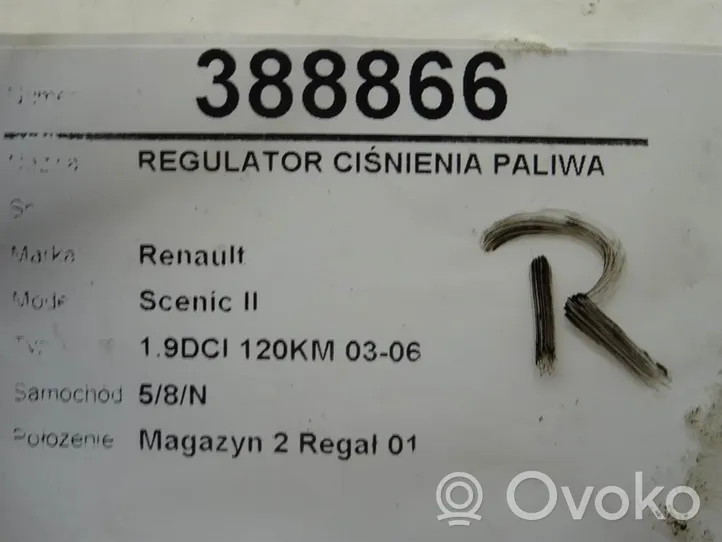 Renault Scenic II -  Grand scenic II Regulator ciśnienia paliwa 0928400502