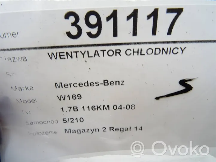 Mercedes-Benz A W169 Ventiliatorių komplektas A1695060399