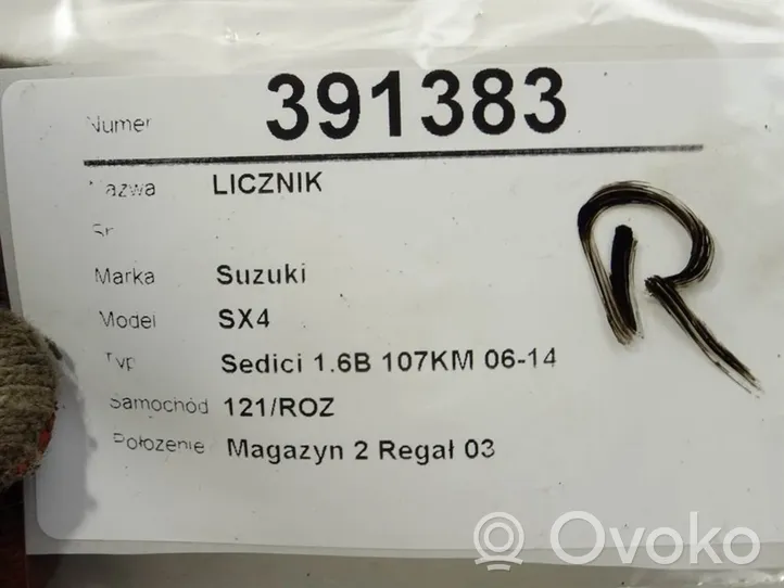 Suzuki SX4 Spidometrs (instrumentu panelī) 34110-55L2