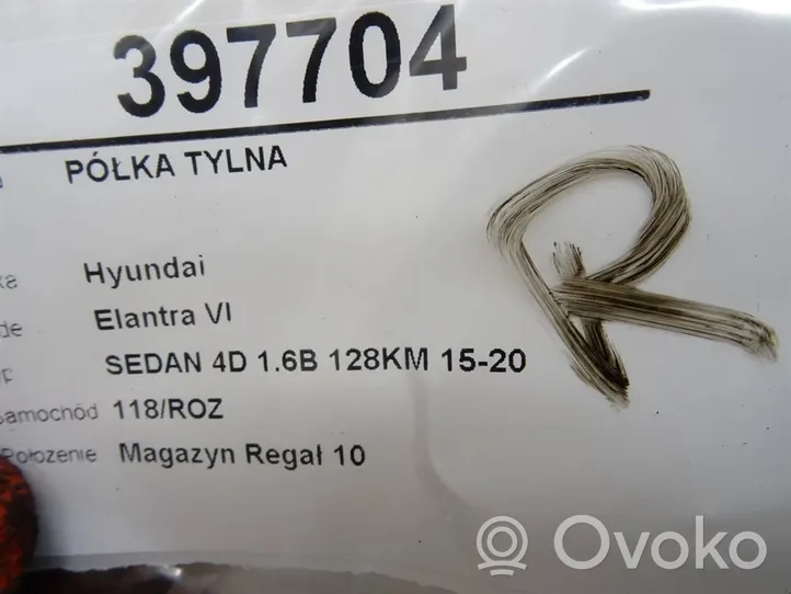 Hyundai Elantra VI Półka tylna bagażnika 85610-F2010