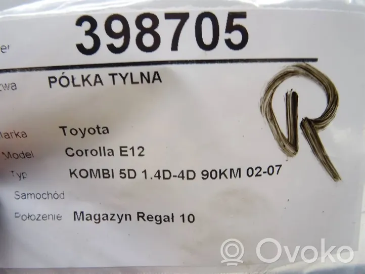 Toyota Corolla E120 E130 Cappelliera 