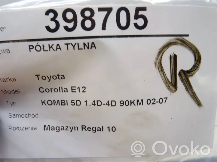 Toyota Corolla E120 E130 Aizmugurējā palodze 