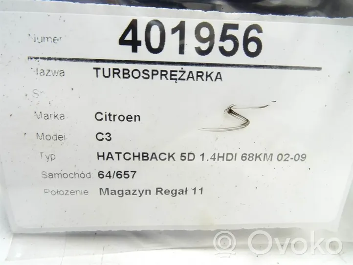 Citroen C3 Турбина KP35-487599