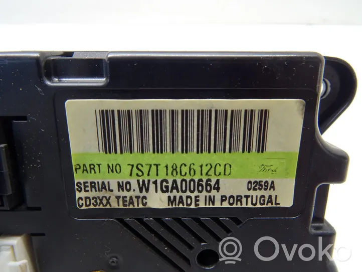 Ford Galaxy Sisätuulettimen ohjauskytkin 7S7T18C612CD
