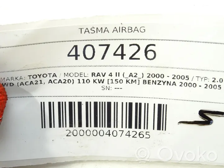 Toyota RAV 4 (XA20) Cablaggio anello airbag Squib 